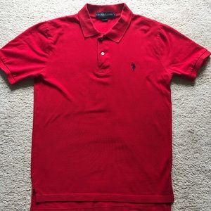 Red Polo shirt